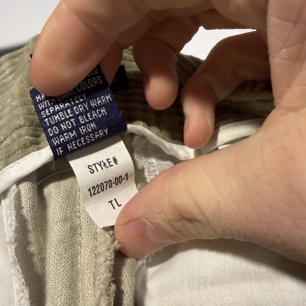 Gap Corduroy Pants Womens 6 Khaki Beige Loose Fit Baggy Vintage - Picture 8 of 8